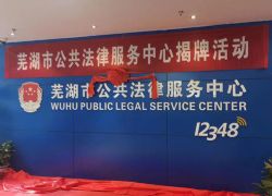 芜湖市公共法律服务中心正式揭牌